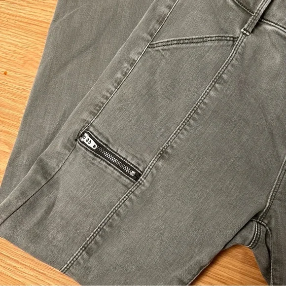 Pistola stretchy skinny moto Kim possible size 26 gray green jeans P6278TLT-EDNP - Picture 3 of 5